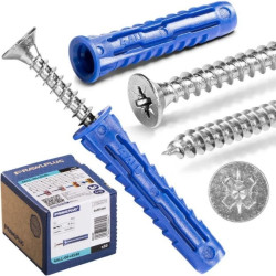 Kołek rozporowy uniwersalny Rawlplug 6x30 z wkrętem 4,5x40 4ALL-06+4540 – 50 szt.