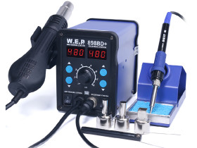 Stacja lutownicza WEP 898BD+ hotair i grotówka 75W