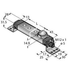 Oświetlenie LED Turck WLS28-2CW145XMQ biały 325 lm (D x S) 224 mm x 28 mm 1 szt.