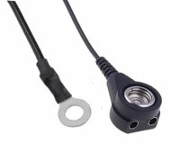 ANTY-KAB10M1KO2-3.3 Przewód łączeniowy ESD, długość 3.3m, zatrzask żeński 10mm - kabeloczko 4mm, rezystancja 1M