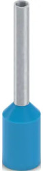 Insulated wire end ferrule, 0.75 mm², 16 mm/10 mm long, DIN 46228-4, UL 486F-E, blue, 2100107
