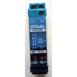 Eltako 22200010 Relay 8V 8A DIN Rail Manual NO/NC Contacts