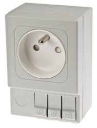 Gniazdo wtykowe Typ E - gniazdo francuskie Montaż na szynie DIN STEGO 16A