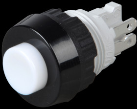 1.10.001.011/0205 Button, NO, 250 V, 0.7 A, Ø 15.2 mm, white