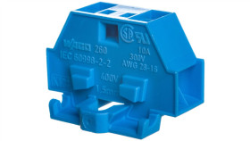 Złączka 4-Przewodowa 1,5Mm2 Niebieska Z Mocowaniem Śrubowym 260-334 /50Szt./