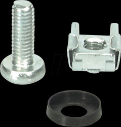 691099M Cage nut set, M6, 20 pieces