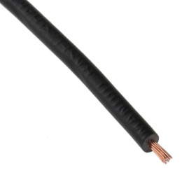 Przewód montażowy 0,5 mm2 Czarny RS PRO PVC 20 AWG 500 V dł. 100m 16/0,2 mm +70°C BS 6004, zgodność z RoHS