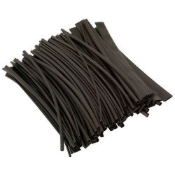 Sealey HST200B Heat Shrink Tubing Black 200mm 100pc
