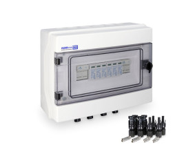 Rozdzielnica hermetyczna PV 1000V DC 1x12 natynkowa IP65 IK07 drzwi transparentne RH-12 PVx2 36.652 ELEKTRO-PLAST