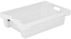 BRB Lagertechnik 1657991 Pojemnik obrotowy do sztaplowania nadaje się na żywność (D x S x W) 600 x 400 x 150 mm naturaln