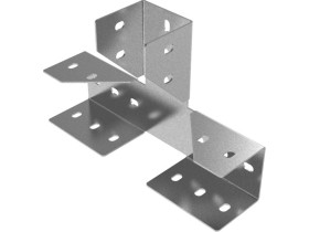 Łącznik ceownika - trójnik LCWT80 grubość blachy 3,0mm 668005 BAKS