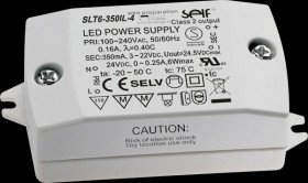 SLT6-350IL-4 LED transformer, 6 W, 3 - 22 V DC, 350 mA
