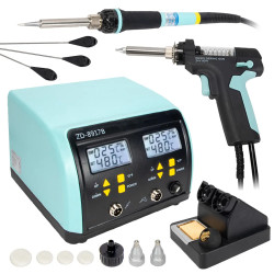 Stacja lutownicza + rozlutownica ZD-8917B 180W 160-480°C ESD