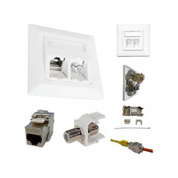 Kathrein 211500004 ESN 300 Network outlet CAT 6A Pure white RAL 9010