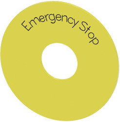 Podkładka Siemens 3SU1900-0BB31-0DA0 (Ø) 75 mm EMERGENCY STOP 10 szt.