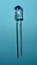 LED 3mm WHITE 5cd CLEAR