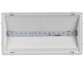Oprawa awaryjna EXIT L IP65 ECO LED AT 3W 1h jednozadaniowa biała (brak piktogramu w zestawie) ETL/3W/E/1/SE/AT/WH