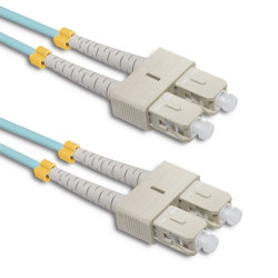 Qoltec Patchcord światłowodowy SC/UPC - SC/UPC Multimode 50/125 OM4 Duplex 5m