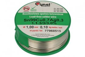 CYNA BEZOLOWIOWA 100G SN99 AG0,3CU0,7