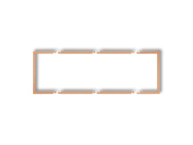 DECO Ramka wypełniająca 3 potrójna złoty metalik 8DRW-3 KARLIK