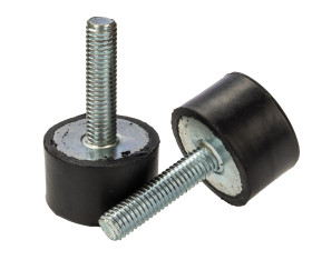 Podstawka antywibracyjna M8 średnica 30mm wysokość całkowita 17mm Nóżka sprężysta męska