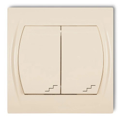 LOGO Łącznik podwójny schodowy beżowy 1LWP-33