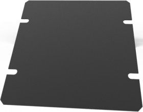 Base plate, steel, (L x W x H) 102 x 102 x 1 mm, black, for series 1441, 1431-6BK3