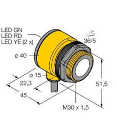 Przycisk refleksyjny, ultradźwękowy Turck 3055989 1 szt.