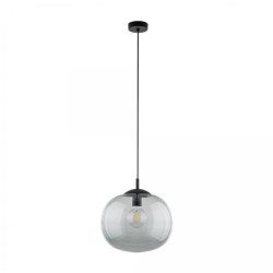 Lampa wisząca ze szklanym, grafitowym kloszem VIBE 1xE27 4972 TK Lighting