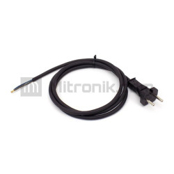 KABEL ZASILAJĄCY GUMA 2x1mm 3m