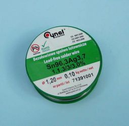 Sn96,3Ag3,7 Q 1,20 100g BEZOŁOW.CYNEL