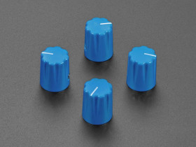 Adafruit Blue Micro Potentiometer Knob - 4 pack
