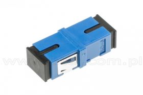 Adapter światłowodowy SC/UPC simplex, jednomodowy, bez flanszy