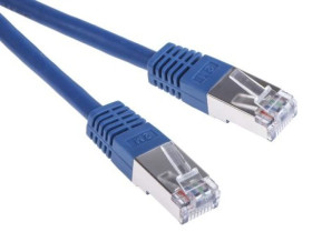 Kabel kategorii 6, Niebieski, Wtyk RJ45/męski RJ45dł.: 2m, mat. koszulki: PVC