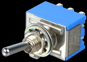 MS-500M-B Toggle switch, 3-pin, 6 A - 125 V AC, on-on