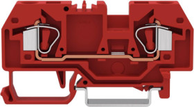 2-wire feed-through terminal, cage clamp, 0.2-6.0 mm², 1 pole, 41 A, 8 kV, red, 282-903