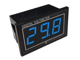 Woltomierz wodoszczelny 0,56" niebieskie 3-30V DC