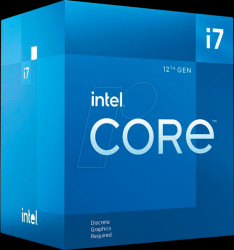 BX8071512700F Intel Core i7-12700F, 2.10 GHz, boxed, 1700