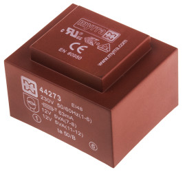 Transformator do druku 12V ac 230V ac 2 wyjścia THT 10VA