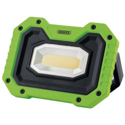 Draper 87919 5W COB LED Work Light - 500 Lm (Green, 4x AA Batteries Supplied)