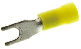 Konektor zaciskowy płaski PLASTI-GRIP Series Izolowane, M4, Żółty 10AWG 6.4mm² 12AWG 2.6mm² TE Connectivity