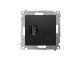 SIMON 54 Gniazdo HDMI czarny (moduł) DGHDMI.01/49 KONTAKT SIMON