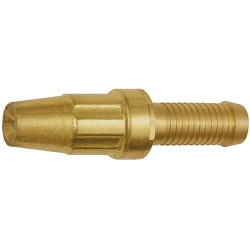 GEKA spray nozzle with hose connector, bright brass, I.D. 13, 107798, K 701