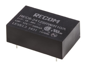 Przetwornica DC-DC, 6W, Uwe 18 → 36 V DC, Uwy 12V dc, Iwy 500mA, Recom