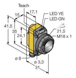 Czujnik dyfuzyjny Turck QS18EP6DQ7 3072007 1 szt.