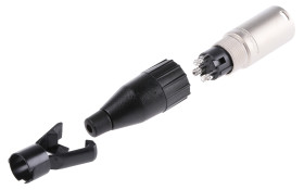 Złącze XLR 3 -pinowe Montaż na kablu Męski