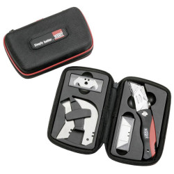 Erdi DBKPH-SET Knife Set 160mm Plastic Handle, Nylon Case, 4 Blades