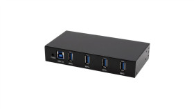 Exsys Ex-11234Hms 4-Portowy Hub Usb 3.2 Gen 1 Din-Rail Kit En Wand Via Vl811+...