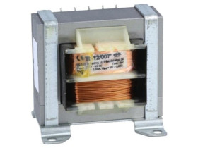 Transformator: sieciowy, 12VA, 230VAC, 9V, 9V, 650mA, 650mA, śrubowy TS 12/007