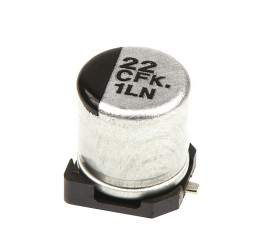 Kondensator 22μF 16V dc SMD Panasonic roztaw: 1.5mm 5 (Dia.) x 5.8mm